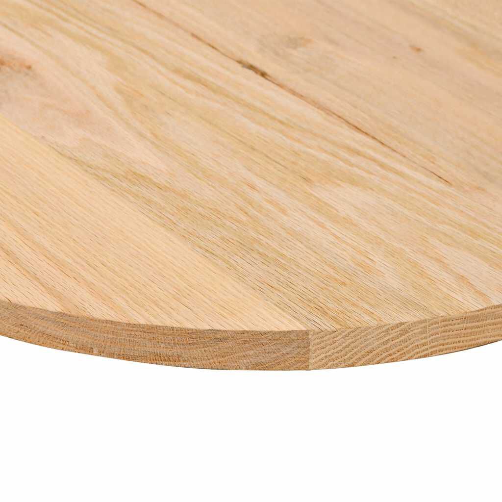 vidaXL Επιτραπέζια επιφάνεια 80x40x2 cm μασίφ ξύλο δρυς οβάλ