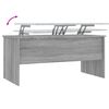 vidaXL Τραπεζάκι Σαλονιού ΓκριSonoma102x50,5x46,5εκ.Επεξεργασμένο Ξύλο
