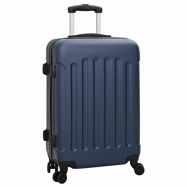 vidaXL Σετ Βαλίτσας με κλειδαριά 3 pcs Σκούρο Μπλε 50 x 31 x 78 εκ