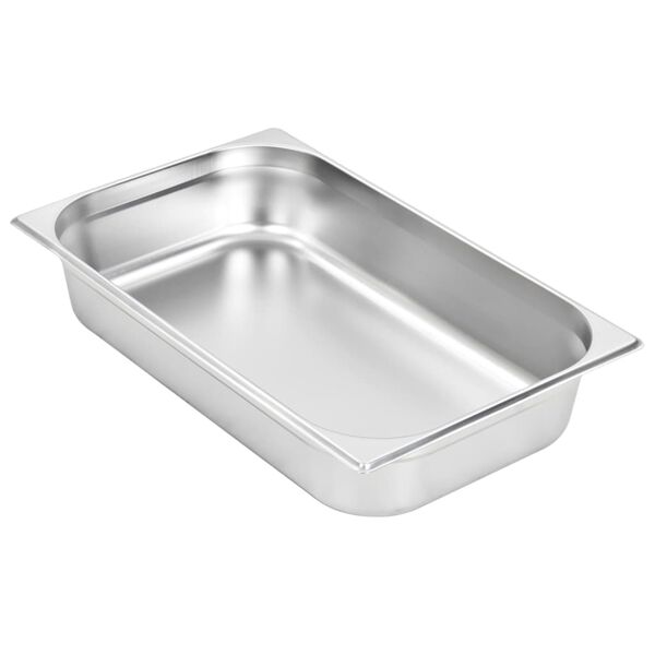 vidaXL Λεκάνες Gastronorm 4 τεμ. GN 1/1 100 χιλ. από Ανοξείδωτο Ατσάλι