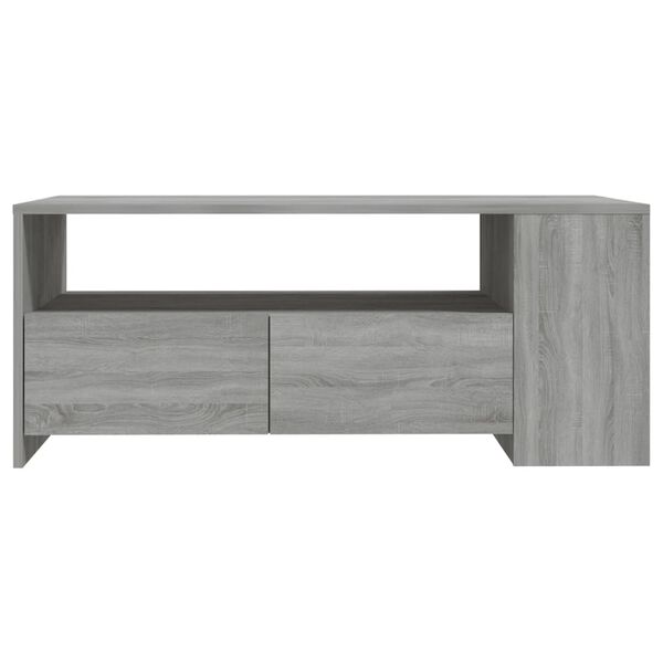 vidaXL Τραπεζάκι Σαλονιού Γκρι Sonoma 102x55x42 εκ. Επεξεργασμένο Ξύλο