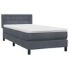 vidaXL &Kappa;&rho;&epsilon;&beta;ά&tau;&iota; Boxspring &mu;&epsilon; &Sigma;&tau;&rho;ώ&mu;&alpha; &Sigma;&kappa;&omicron;ύ&rho;&omicron; &Gamma;&kappa;&rho;&iota; 90x210 &epsilon;&kappa;. &Beta;&epsilon;&lambda;&omicron;ύ&delta;&iota;&nu;&omicron;