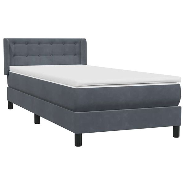vidaXL &Kappa;&rho;&epsilon;&beta;ά&tau;&iota; Boxspring &mu;&epsilon; &Sigma;&tau;&rho;ώ&mu;&alpha; &Sigma;&kappa;&omicron;ύ&rho;&omicron; &Gamma;&kappa;&rho;&iota; 90x210 &epsilon;&kappa;. &Beta;&epsilon;&lambda;&omicron;ύ&delta;&iota;&nu;&omicron;