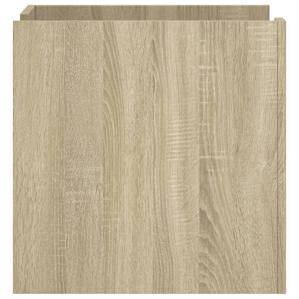vidaXL Κομοδίνο Sonoma Δρυς 45x50x50 εκ. από Επεξεργασμένο Ξύλο