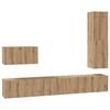 vidaXL &Sigma;&epsilon;&tau; &epsilon;&pi;ί&pi;&lambda;&omicron;&upsilon; &tau;&eta;&lambda;&epsilon;ό&rho;&alpha;&sigma;&eta;&sigmaf; 4 pcs Artisan Oak &Epsilon;&pi;&epsilon;&xi;&epsilon;&rho;&gamma;&alpha;&sigma;&mu;έ&nu;&omicron; &xi;ύ&lambda;&omicron;