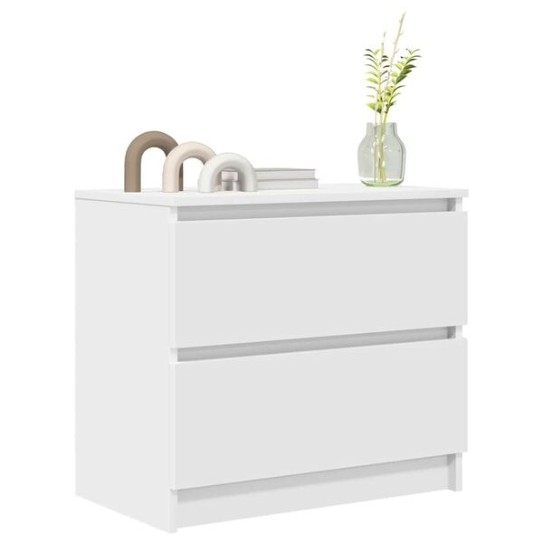 ντουλάπι τηλεόρασης vidaXL Λευκό 60x35x54 cm Κατασκευασμένο ξύλο
