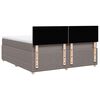 vidaXL &Kappa;&rho;&epsilon;&beta;ά&tau;&iota; Boxspring &mu;&epsilon; &Sigma;&tau;&rho;ώ&mu;&alpha; Taupe 200x200 &epsilon;&kappa;. &Upsilon;&phi;&alpha;&sigma;&mu;ά&tau;&iota;&nu;&omicron;