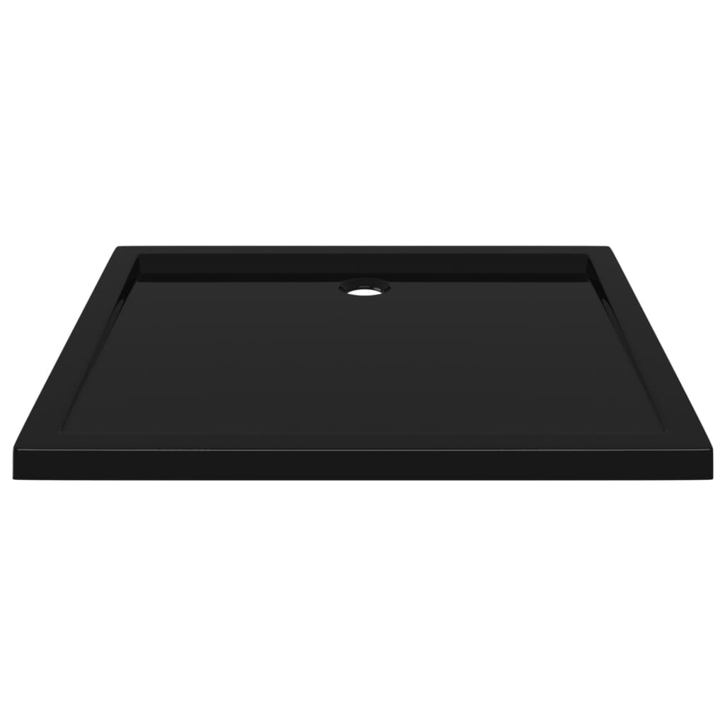 vidaXL Βάση Ντουζιέρας Ορθογώνια Μαύρη 80 x 90 εκ. από ABS