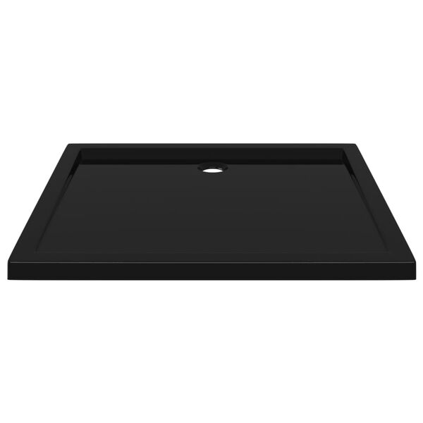 vidaXL Βάση Ντουζιέρας Ορθογώνια Μαύρη 80 x 90 εκ. από ABS