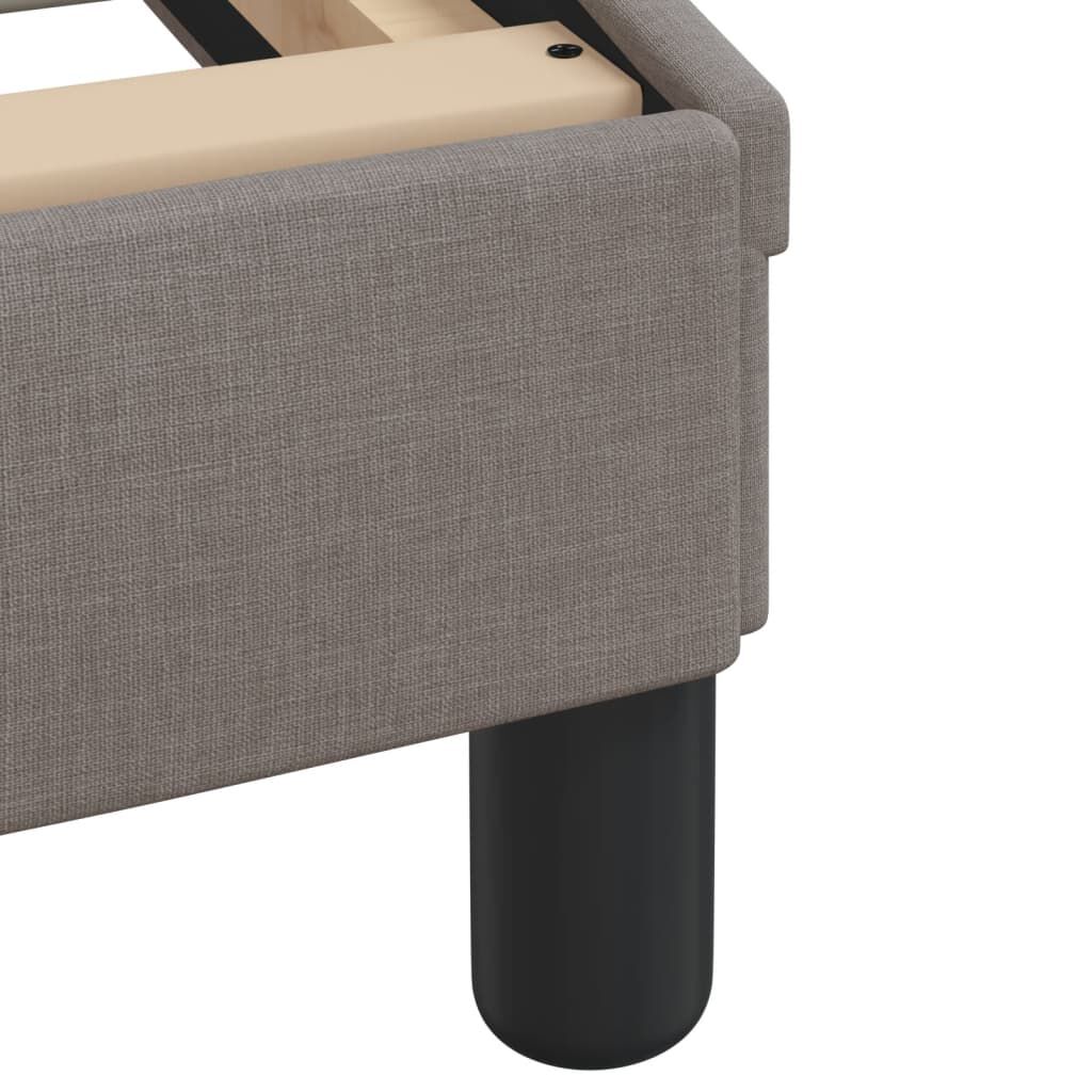 vidaXL Κρεβάτι Taupe 160x200 εκ. Υφασμάτινο