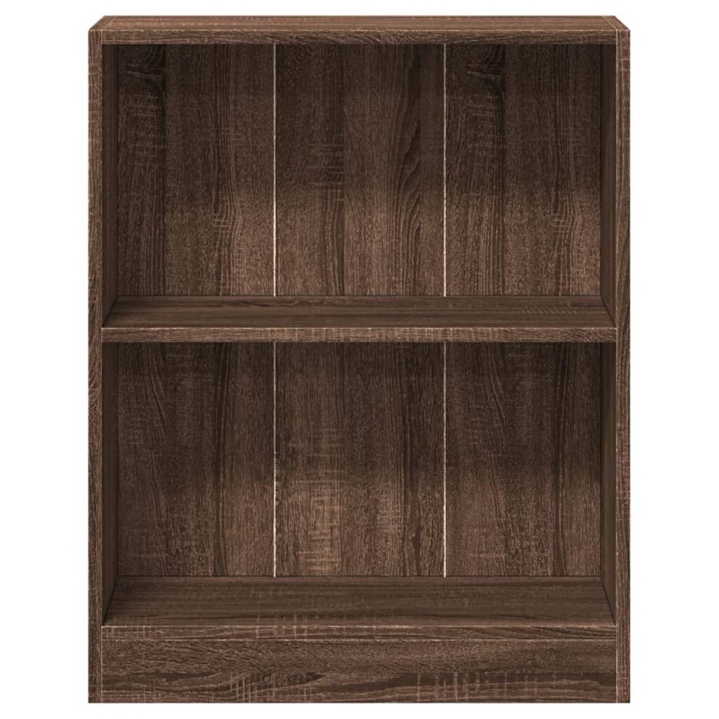 vidaXL Βιβλιοθήκη Καφέ Δρυς 60 x 24 x 76 εκ. από Επεξεργασμένο Ξύλο