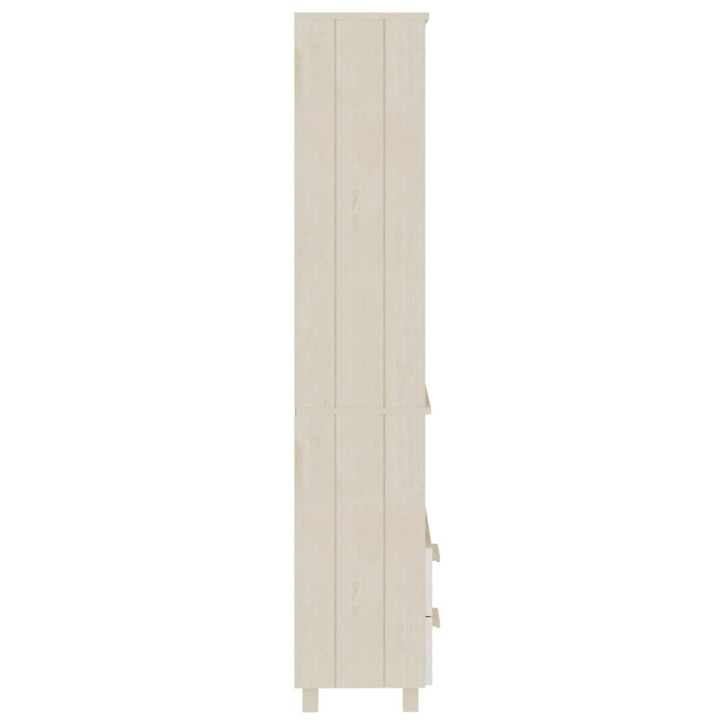 vidaXL Ραφιέρα HAMAR Καφέ Μελί 60 x 35 x 180 εκ. Μασίφ Ξύλο Πεύκου