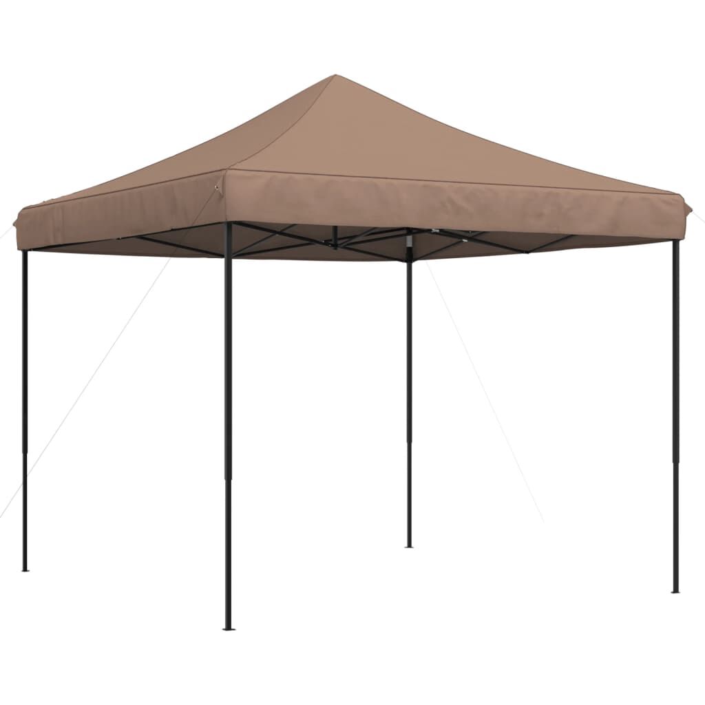 vidaXL Τέντα Εκδηλώσεων Πτυσσόμενη Pop-Up Καφέ 292x292x315 εκ.