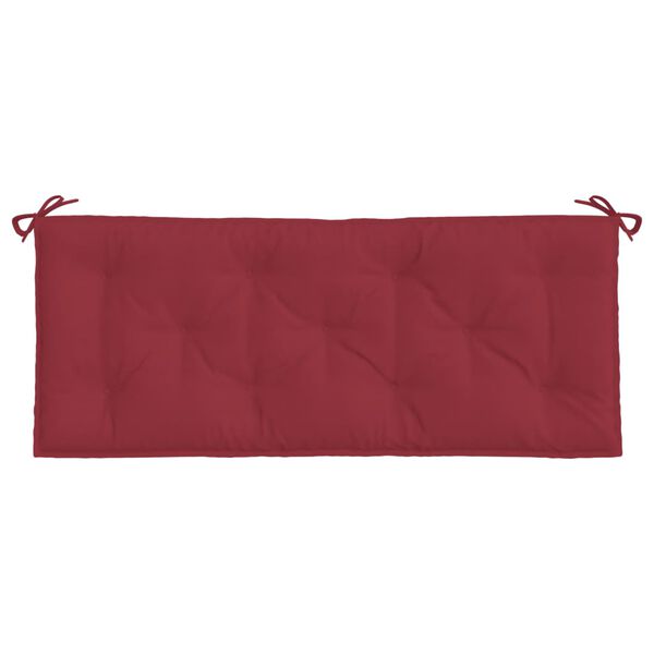 vidaXL Μαξιλάρι Πάγκου Κήπου Μπορντό 120x50x7 εκ. Ύφασμα Oxford