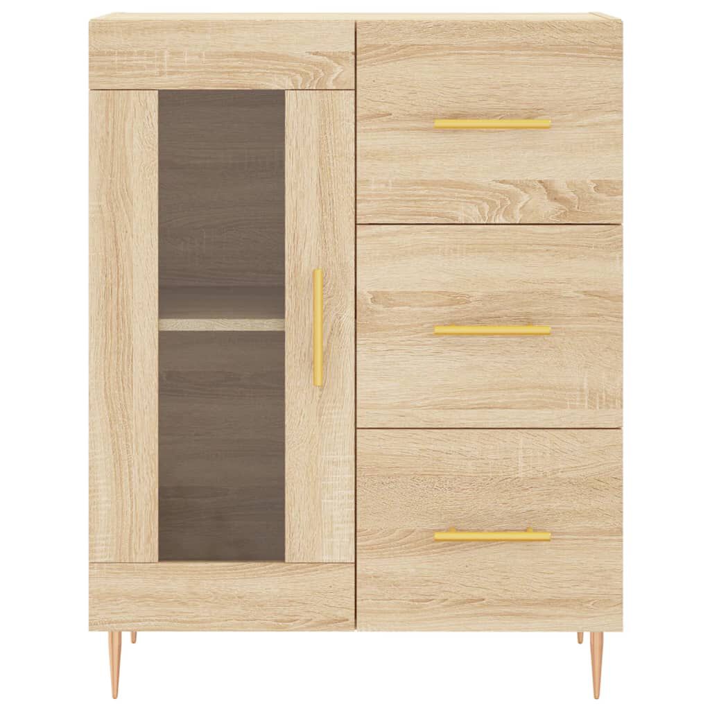 vidaXL Ντουλάπι Sonoma Δρυς 69,5 x 34 x 90 εκ. από Επεξεργασμένο Ξύλο