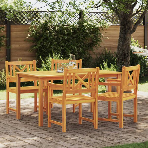 Καρέκλες vidaXL 4 τμχ 56x55.5x90 cm Σκληρό Ξύλο Ακακίας