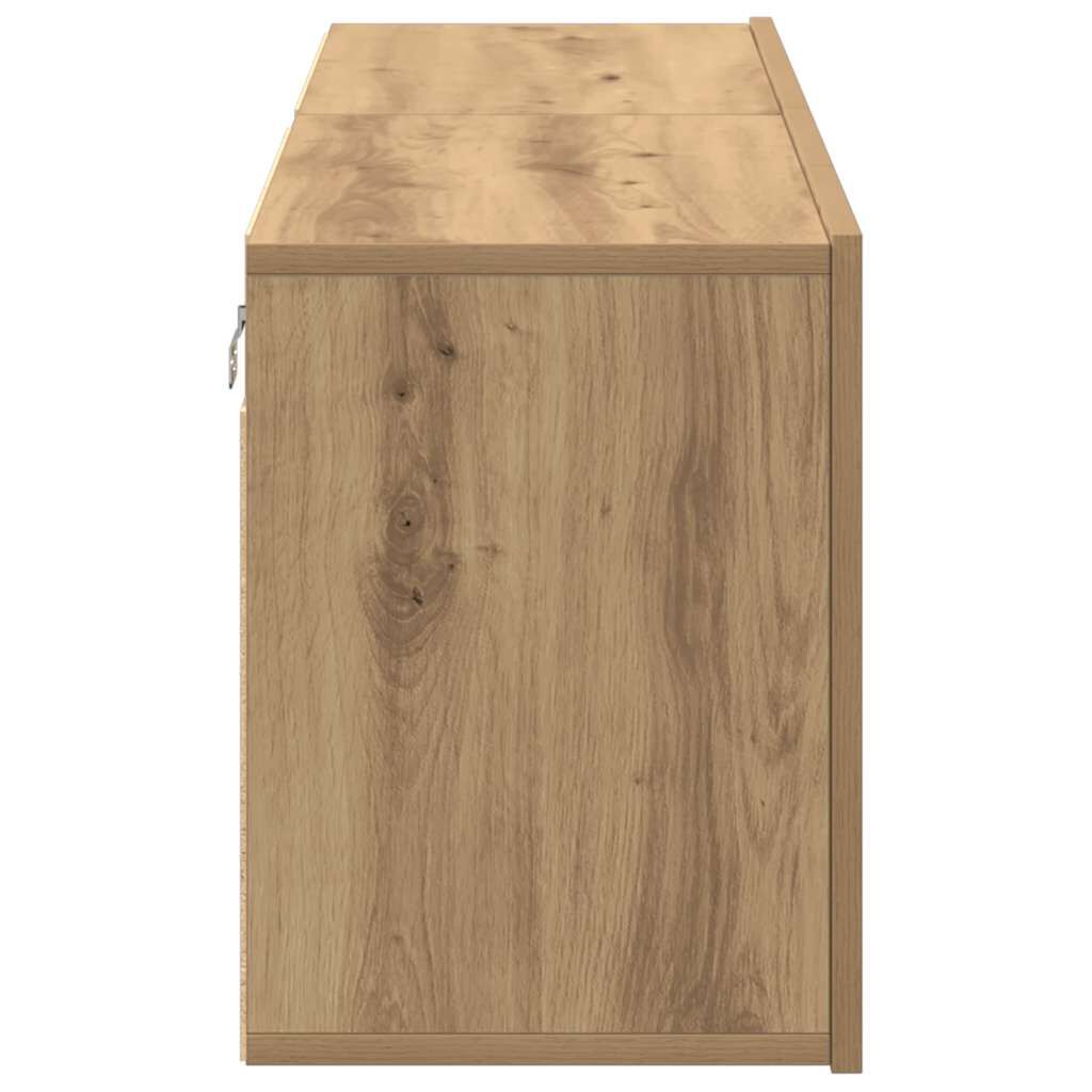 vidaXL Ντουλάπια Τοίχου Τηλεόρασης 2 Τεμ. Artisian Δρυς 80 x 30 x 41εκ