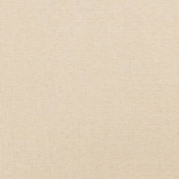 vidaXL Κρεβάτι Boxspring με Στρώμα Κρεμ 140x200 εκ. Υφασμάτινο