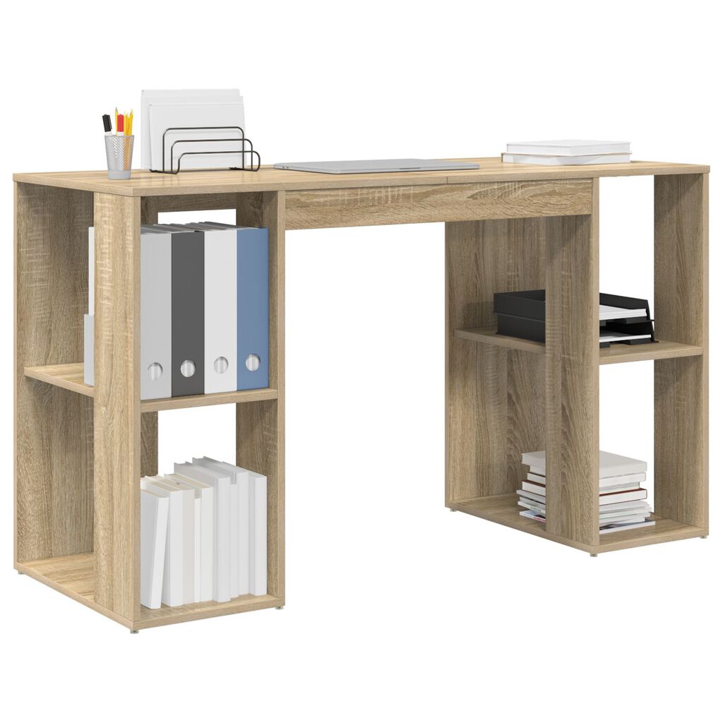 vidaXL Γραφείο Sonoma Oak Sonoma oak Επεξεργασμένο ξύλο