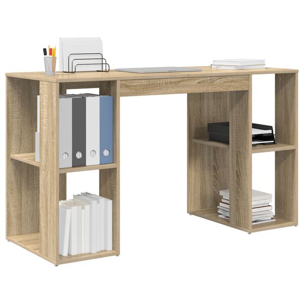 vidaXL Γραφείο Sonoma Oak Sonoma oak Επεξεργασμένο ξύλο