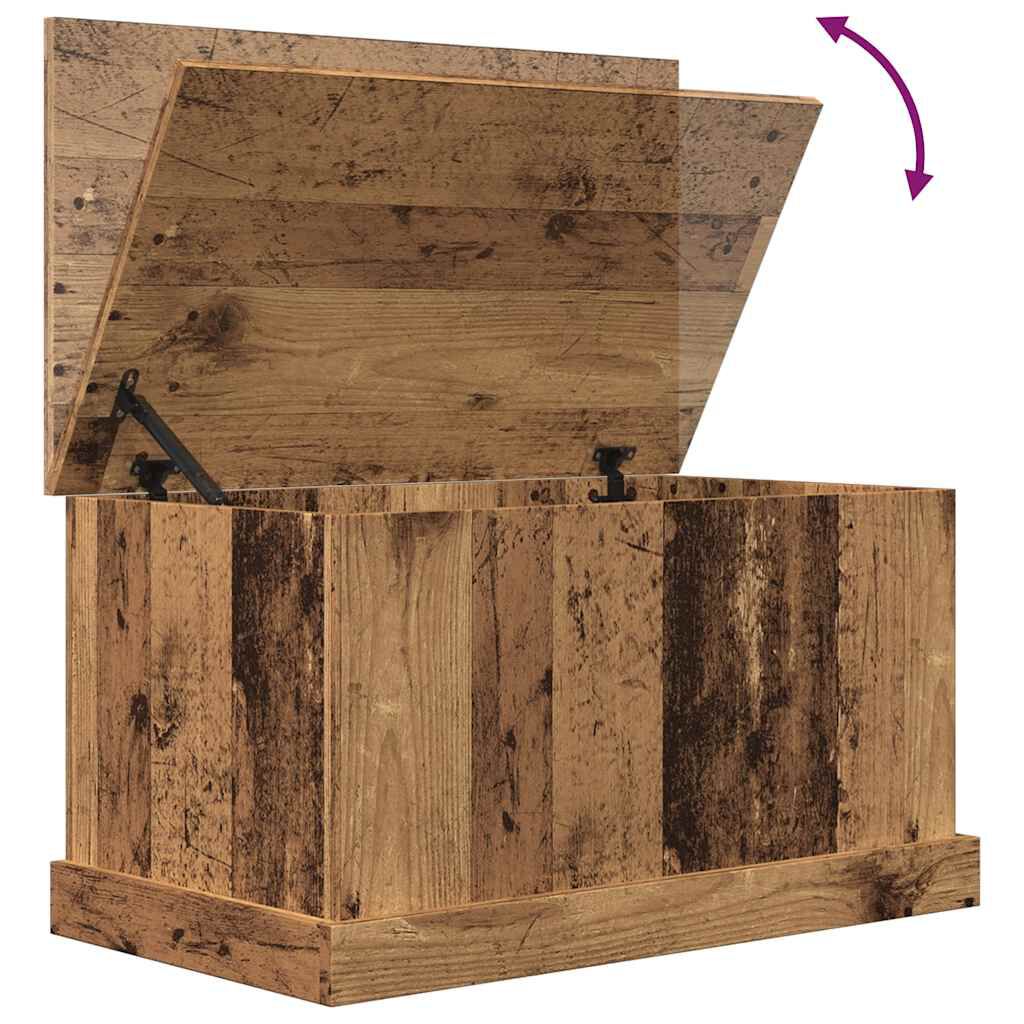 vidaXL Κουτί Αποθήκευσης Όψη Παλαιού Ξύλου 70x40x38 εκ. Επεξ.Ξύλο