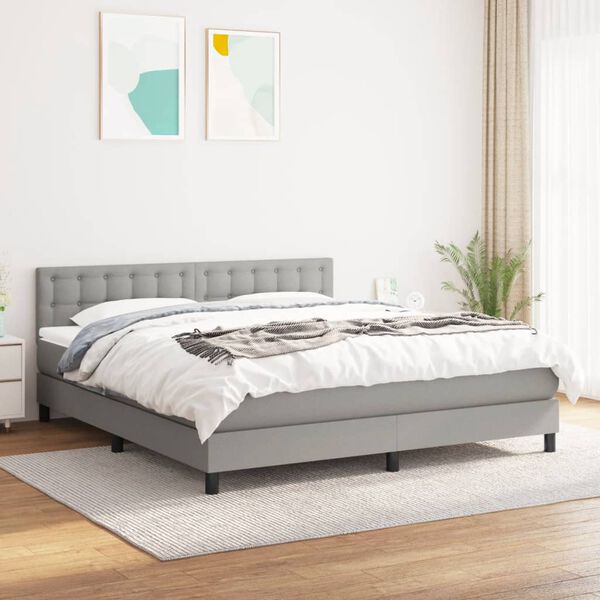 vidaXL &Kappa;&rho;&epsilon;&beta;ά&tau;&iota; Boxspring &mu;&epsilon; &Sigma;&tau;&rho;ώ&mu;&alpha; &Alpha;&nu;&omicron;&iota;&chi;&tau;ό &Gamma;&kappa;&rho;&iota; 180x200 &epsilon;&kappa;. &Upsilon;&phi;&alpha;&sigma;&mu;ά&tau;&iota;&nu;&omicron;