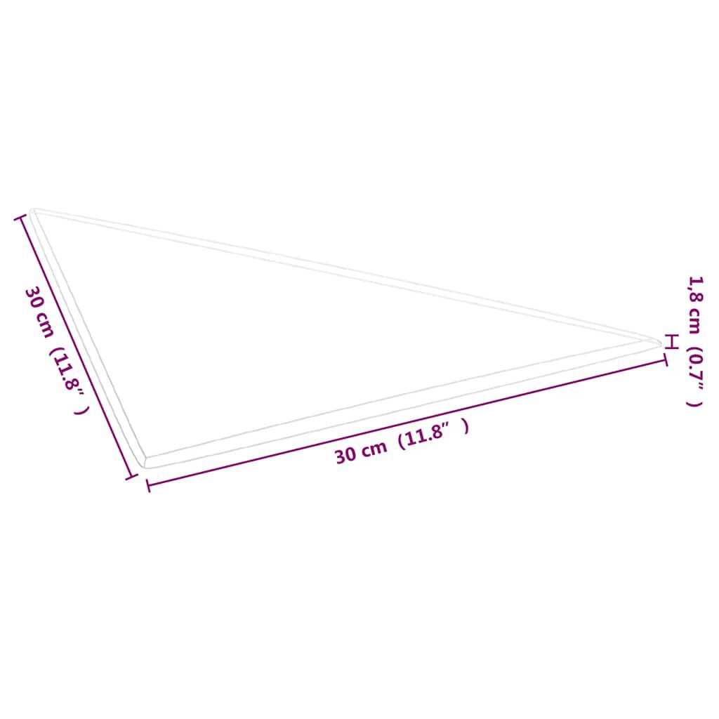 vidaXL Πάνελ Τοίχου 12 τεμ. Κίτρινα 30 x 30 εκ. 0,54 μ² Βελούδινα