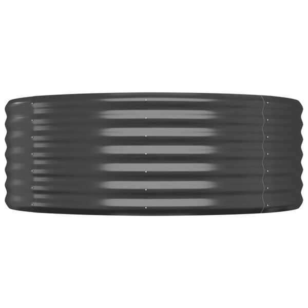 vidaXL Ζαρντινιέρα Ανθρακί 507x100x36εκ Ατσάλι με Ηλεκτρ. Βαφή Πούδρας
