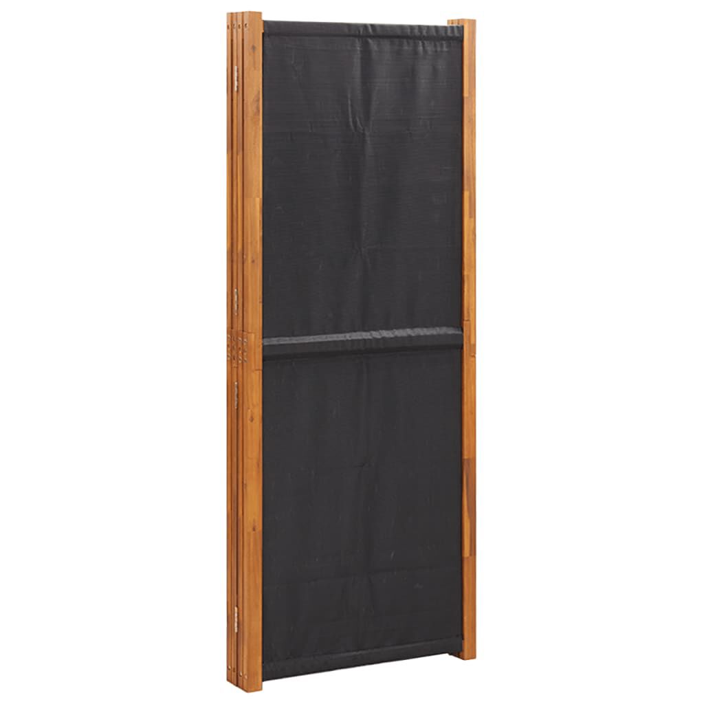 vidaXL Διαχωριστικό Δωματίου με 4 Πάνελ Μαύρο 280 x 180 εκ.