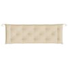 vidaXL Μαξιλάρι Πάγκου Κήπου Μπεζ 150x50x7 εκ. Ύφασμα Oxford