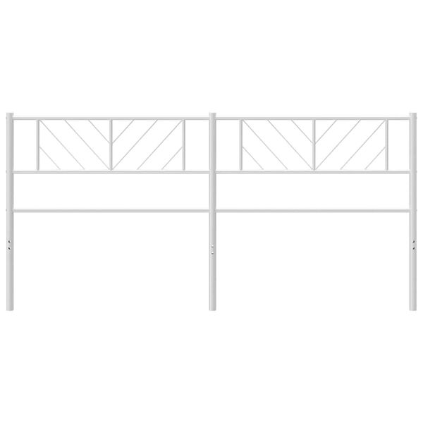 vidaXL Κεφαλάρι Λευκό 193 εκ. Μεταλλικό