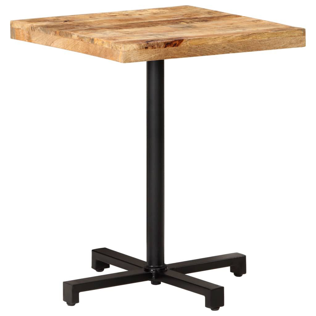 vidaXL Τραπέζι Bistro Τετράγωνο 60x60x75 εκ. Ακατέργαστο Ξύλο Μάνγκο