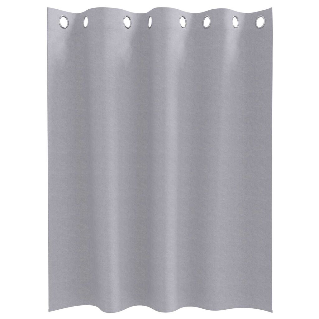 vidaXL Κουρτίνες 2 pcs Μεταλλικό Γκρι 140 x 140 cm Πολυεστέρας