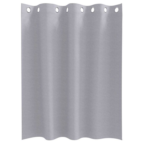 vidaXL Κουρτίνες 2 pcs Μεταλλικό Γκρι 140 x 140 cm Πολυεστέρας