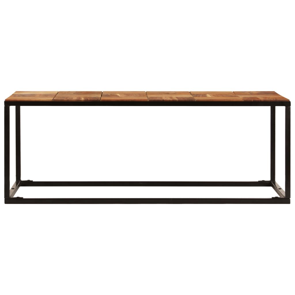 vidaXL Τραπεζάκι Σαλονιού 110x60x40 εκ. Μασίφ Ξύλο Ακακίας & Ατσάλι