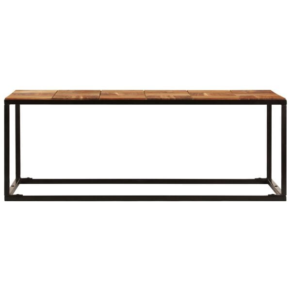 vidaXL Τραπεζάκι Σαλονιού 110x60x40 εκ. Μασίφ Ξύλο Ακακίας & Ατσάλι