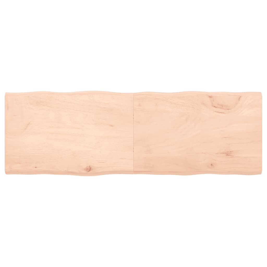 vidaXL Επιφάνεια Τραπεζιού 180x60x(2-4) εκ. Ακατέργ. Μασίφ Ξύλο Δρυός