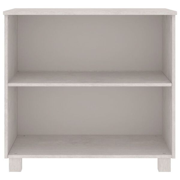 vidaXL Ντουλάπι HAMAR Λευκό 85 x 35 x 80 εκ. από Μασίφ Ξύλο Πεύκου