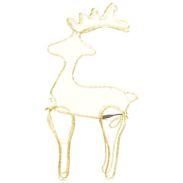 vidaXL Τάρανδος Χριστουγεννιάτικος με Σήτα 60 x 24 x 89 εκ. 306 LED