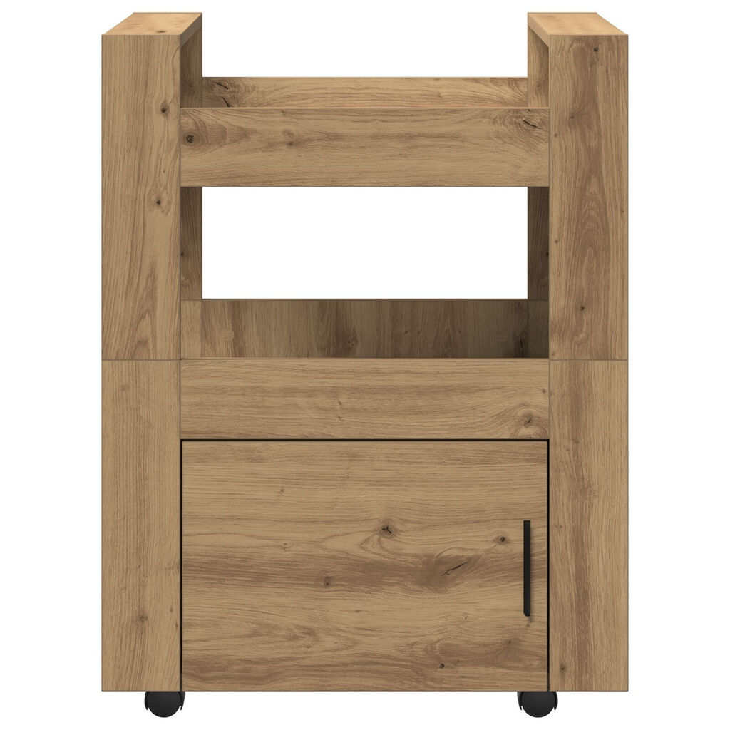 vidaXL Τροχήλατη Κουζίνα Artisan Oak 60x45x80 εκ Επεξεργασμένο Ξύλο