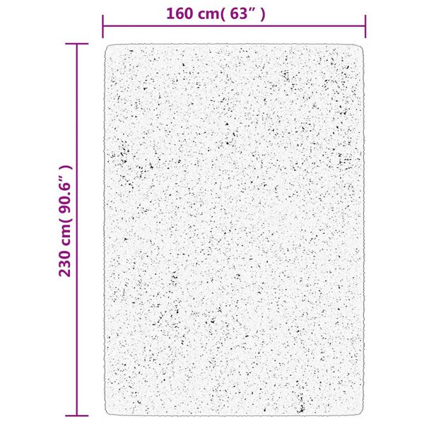 vidaXL Χαλί OVIEDO με Κοντό Πέλος Μαύρο 160 x 230 εκ.