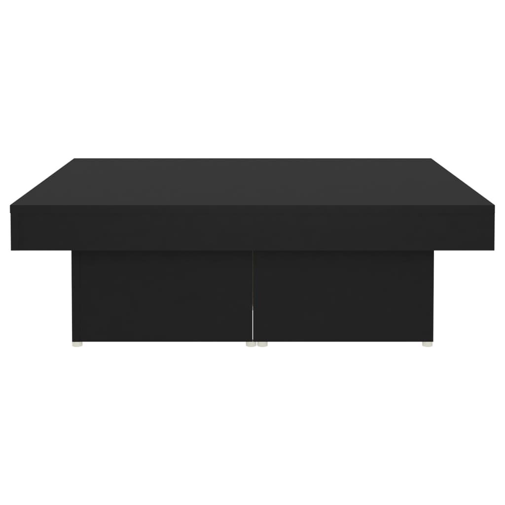 vidaXL Τραπεζάκι Σαλονιού Μαύρο 90 x 90 x 28 εκ. Επεξεργασμένο Ξύλο