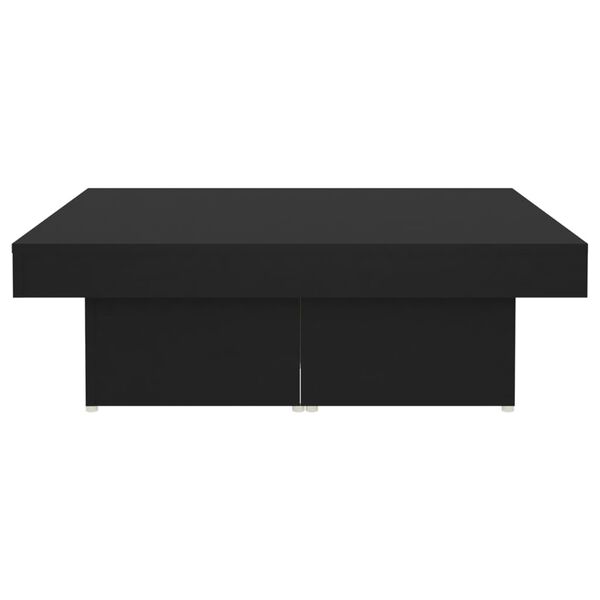 vidaXL Τραπεζάκι Σαλονιού Μαύρο 90 x 90 x 28 εκ. Επεξεργασμένο Ξύλο