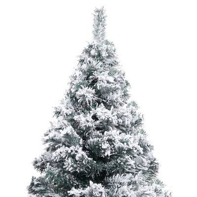 vidaXL Χριστουγεννιάτικο Δέντρο Τεχνητό με Χιόνι Πράσινο 180 εκ.