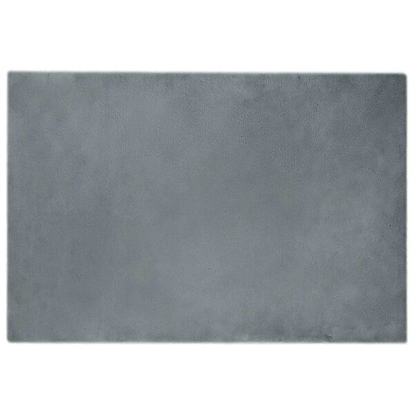 vidaXL Χαλιά Ψεύτικου Κουνελιού Ανθρακί 120 x 170 cm Πολυεστέρας