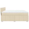 vidaXL &Kappa;&rho;&epsilon;&beta;ά&tau;&iota; Boxspring &mu;&epsilon; &Sigma;&tau;&rho;ώ&mu;&alpha; &Kappa;&rho;&epsilon;&mu; 180x200 &epsilon;&kappa;. &Upsilon;&phi;&alpha;&sigma;&mu;ά&tau;&iota;&nu;&omicron;