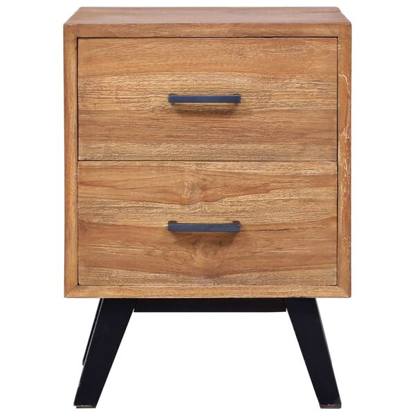 vidaXL Κομοδίνο 40 x 35 x 55 εκ. από Μασίφ Ξύλο Teak