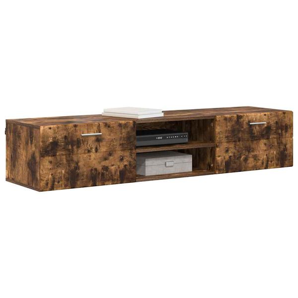 vidaXL Ξύλινο Ντουλάπι με συρτάρι Καπνιστό Δρύς 150 x 39 x 30 εκ