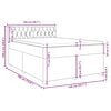 vidaXL &Kappa;&rho;&epsilon;&beta;ά&tau;&iota; Boxspring &mu;&epsilon; &Sigma;&tau;&rho;ώ&mu;&alpha; &Mu;&pi;&lambda;&epsilon; 140x190 &epsilon;&kappa;. &Upsilon;&phi;&alpha;&sigma;&mu;ά&tau;&iota;&nu;&omicron;