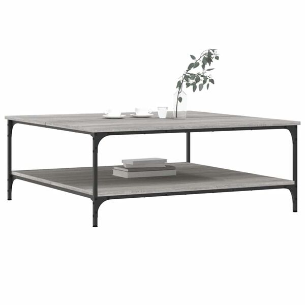 vidaXL Τραπεζάκι Σαλονιού Γκρι Sonoma 100x100x40 εκ Επεξεργασμένο Ξύλο